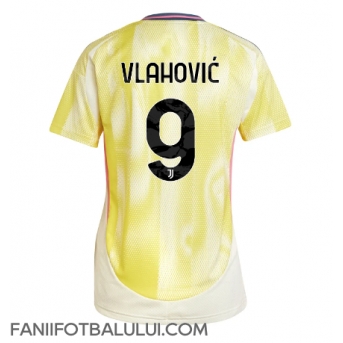 Juventus Dusan Vlahovic #9 Tricou Fotbal Replică 2024-25 Femei Deplasare